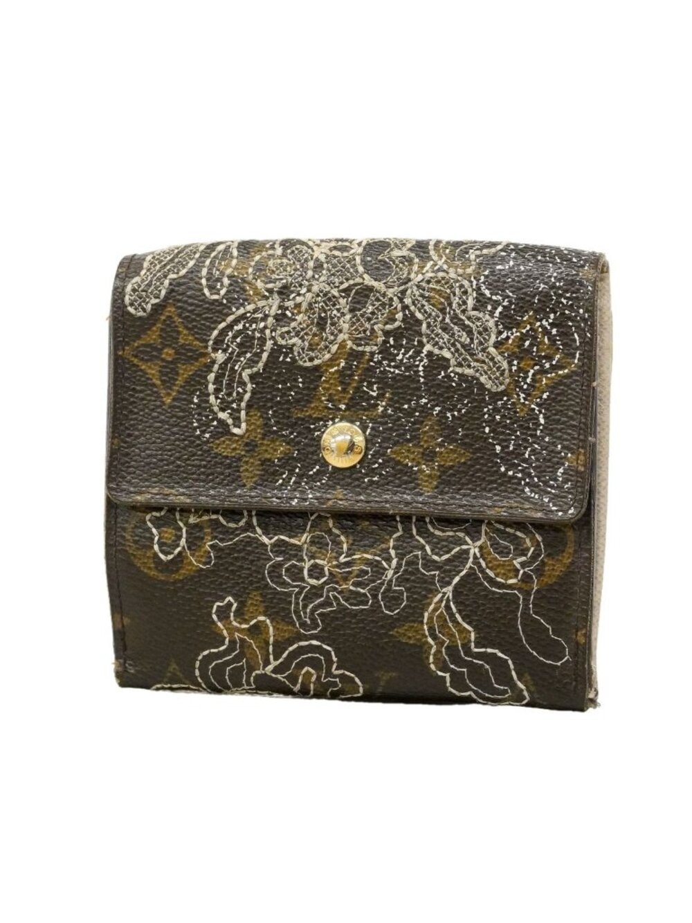 Louis Vuitton Trifold Wallet Monogram Dantielle Portefeuille Elise Brown